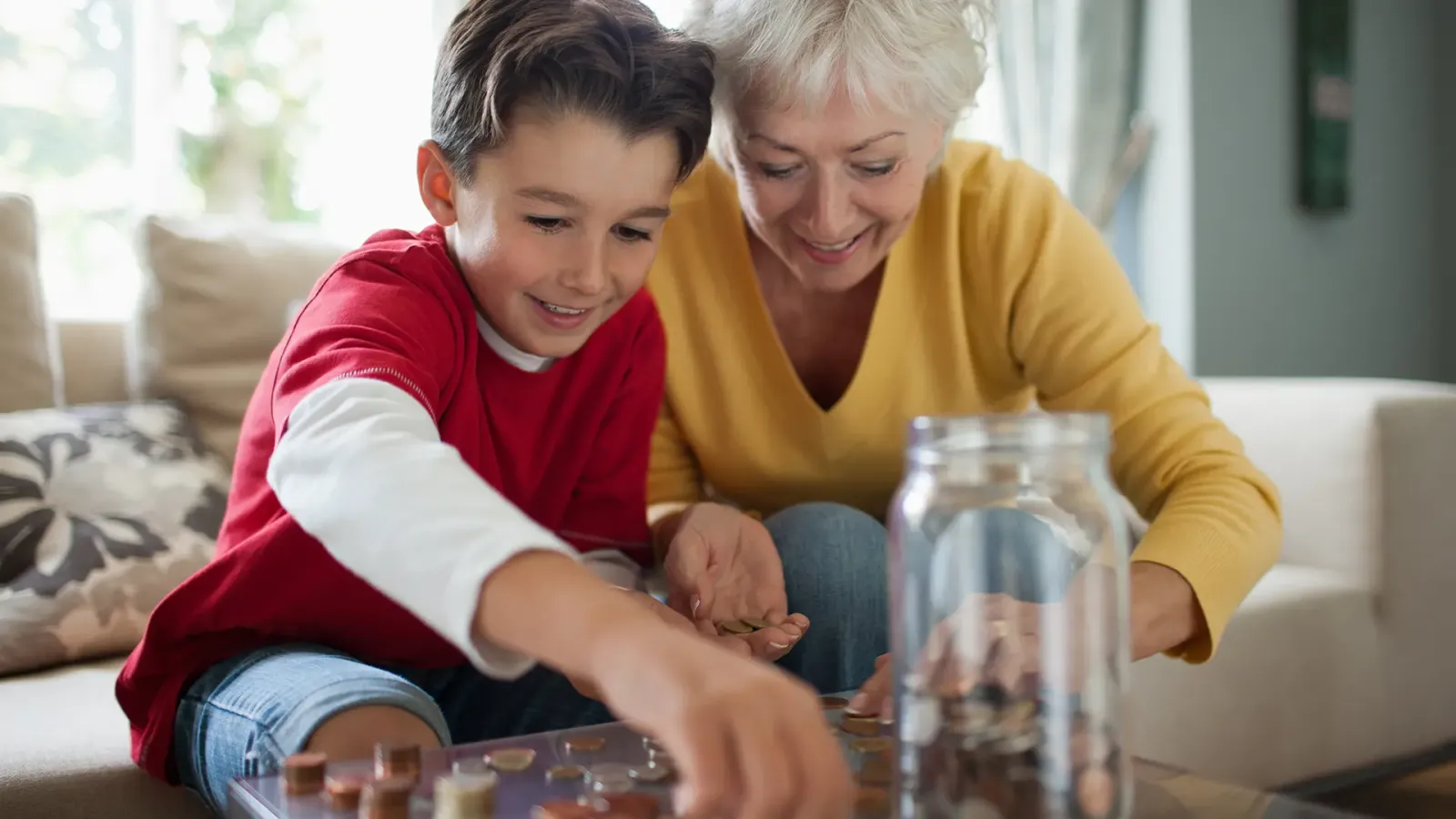 grandson and grandma savings